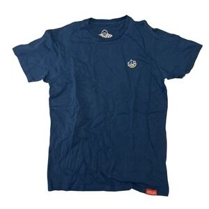 Nintendo Mario Kart Blue Shell Embroidered Navy Blue T-Shirt Mens Medium